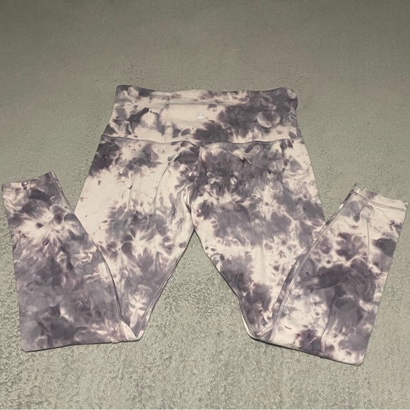 Lululemon align pant criss cross waist size 12 diamond dye pink bliss - Picture 11 of 16